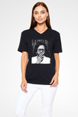 Eric Clapton Siyah Unisex V Yaka Tişört T-Shirt