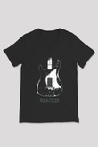 Eric Clapton Siyah Unisex V Yaka Tişört T-Shirt