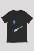 Eric Clapton Siyah Unisex V Yaka Tişört T-Shirt