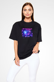Eric Prydz Baskılı Unisex Oversize Siyah Tişört