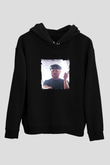 Eric Prydz Baskılı Unisex Siyah Hoodie