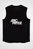 Eric Prydz Baskılı Unisex Siyah Kolsuz Tişört