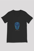 Eric Prydz Baskılı Unisex Siyah V Yaka Tişört