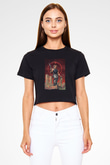 Escape from New York Siyah   Crop Top Tişört