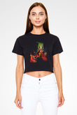 Escape from New York Siyah   Crop Top Tişört