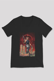 Escape from New York Siyah Unisex  V Yaka Tişört