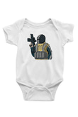 Escape From Tarkov Baskılı Beyaz Unisex Bebek Body - Zıbın