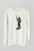 Escape From Tarkov Baskılı Beyaz Unisex Sweatshirt