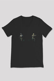 Escape From Tarkov Baskılı Unisex Siyah V Yaka Tişört - Tshirt