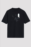 Escape From Tarkov Baskılı Unisex Siyah Oversize Tişört - Tshirt