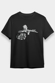 Escape From Tarkov Baskılı Unisex Siyah Tişört - Tshirt