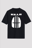 Escape From Tarkov Baskılı Unisex Siyah Oversize Tişört - Tshirt
