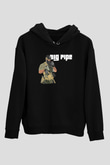 Escape From Tarkov Baskılı Unisex Siyah Kapüşonlu Sweatshirt