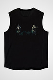 Escape From Tarkov Baskılı Unisex Siyah Kolsuz Tişört - Tshirt