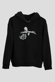 Escape From Tarkov Baskılı Unisex Siyah Kapüşonlu Sweatshirt