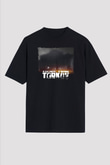 Escape From Tarkov Baskılı Unisex Siyah Oversize Tişört - Tshirt