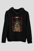 Escape From Tarkov Baskılı Unisex Siyah Kapüşonlu Sweatshirt
