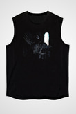 Escape From Tarkov Baskılı Unisex Siyah Kolsuz Tişört - Tshirt