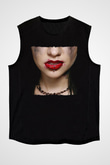 Escape the fate Baskılı Unisex Siyah Kolsuz Tişört - Tshirt
