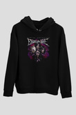 Escape the fate Baskılı Unisex Siyah Kapüşonlu Sweatshirt
