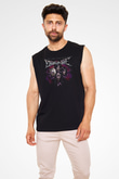 Escape the fate Baskılı Unisex Siyah Kolsuz Tişört - Tshirt