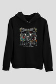 Escape the fate Baskılı Unisex Siyah Kapüşonlu Sweatshirt