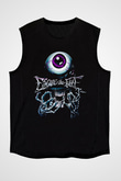 Escape the fate Baskılı Unisex Siyah Kolsuz Tişört - Tshirt
