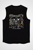 Escape the fate Baskılı Unisex Siyah Kolsuz Tişört - Tshirt