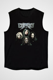Escape the fate Baskılı Unisex Siyah Kolsuz Tişört - Tshirt