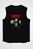 Escape the fate Baskılı Unisex Siyah Kolsuz Tişört - Tshirt