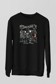 Escape the fate Baskılı Unisex Siyah Sweatshirt