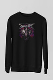 Escape the fate Baskılı Unisex Siyah Sweatshirt