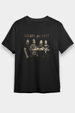 Escape the fate Baskılı Unisex Siyah Tişört - Tshirt
