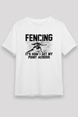 Eskrim Baskılı Unisex Beyaz Tişört - Tshirt
