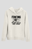 Eskrim Baskılı Unisex Ekru Hoodie