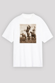 Etnolog Beyaz Unisex Oversize Tişört T-Shirt