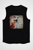 Evanescence Baskılı Unisex Siyah Kolsuz Tişört