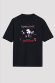 Evanescence Baskılı Unisex Siyah Oversize Tişört