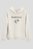 Evanescence Beyaz Unisex Kapşonlu Sweatshirt