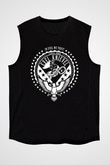Evel Knievel Siyah Unisex  Kolsuz Tişört