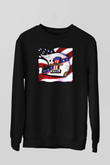 Evel Knievel Siyah Unisex  Sweatshirt