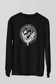 Evel Knievel Siyah Unisex  Sweatshirt