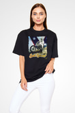Evel Knievel Siyah Unisex Tişört