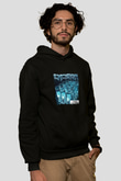 Excision Baskılı Unisex Siyah Hoodie