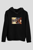 Excision Siyah Unisex Kapüşonlu Sweatshirt