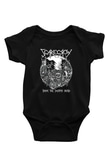 Exhumed Baskılı Unisex Siyah Bebek Body - Zıbın