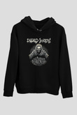 Exhumed Baskılı Unisex Siyah Kapüşonlu Sweatshirt