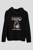 Exhumed Baskılı Unisex Siyah Kapüşonlu Sweatshirt