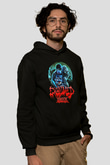 Exhumed Baskılı Unisex Siyah Kapüşonlu Sweatshirt