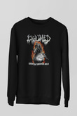 Exhumed Baskılı Unisex Siyah Sweatshirt